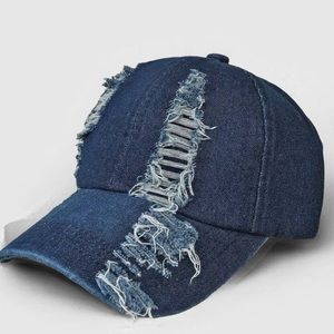 Denim Baseball Cap-Women Men Denim Hat
